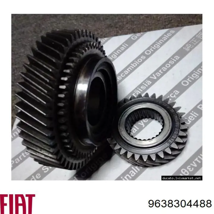 Engranaje conducido de quinta velocidad 9638304488 Fiat/Alfa/Lancia