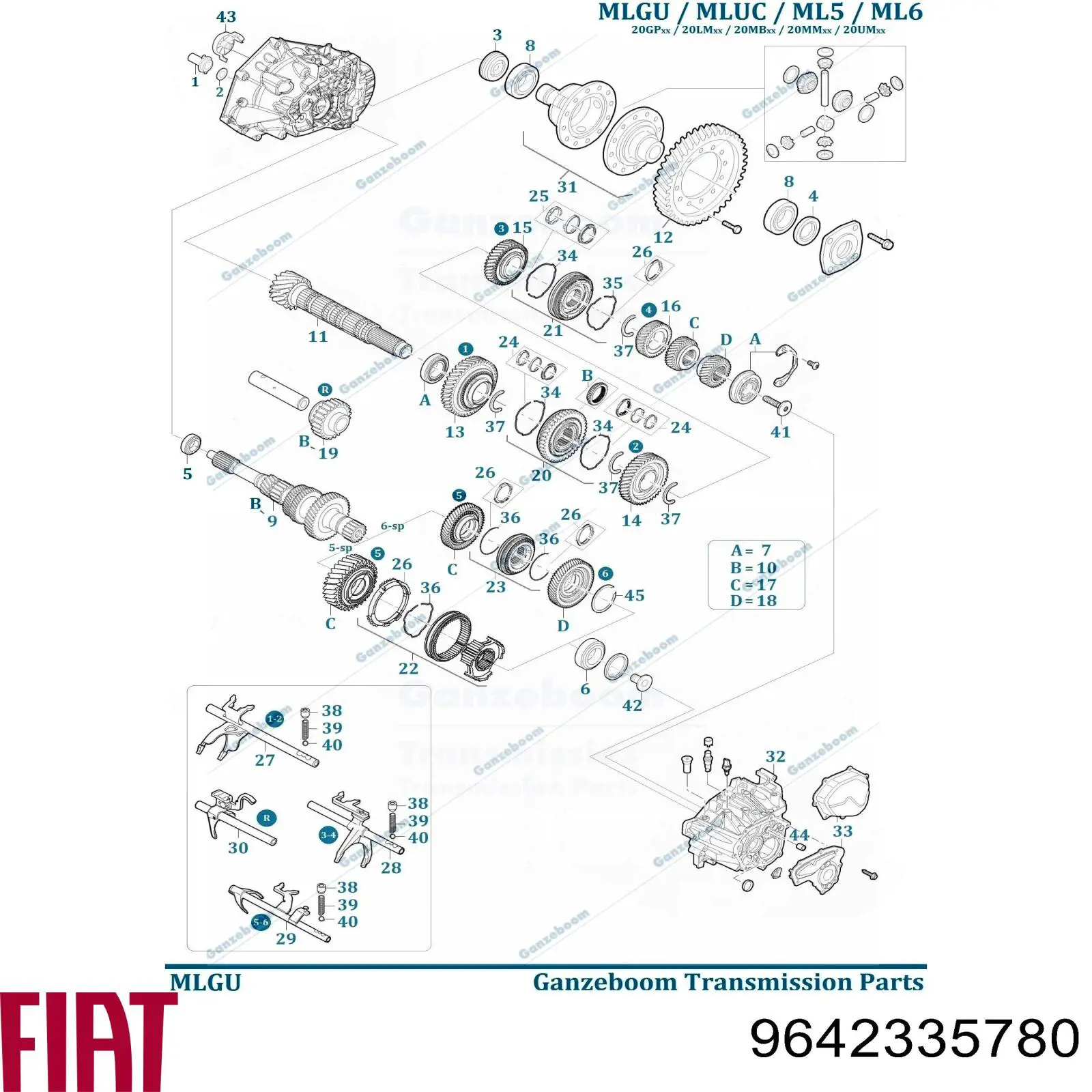 9642335780 Fiat/Alfa/Lancia