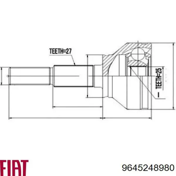 Semieje delantero derecho Peugeot/Citroen 3273AY precio, desde 75,50 EUR