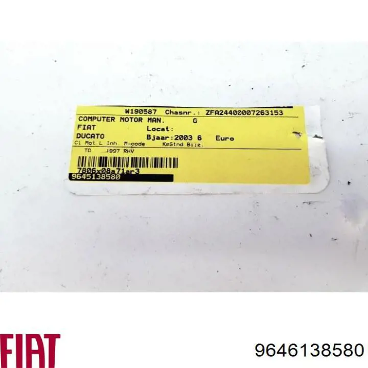 0281010346 Peugeot/Citroen Centralina Del Motor