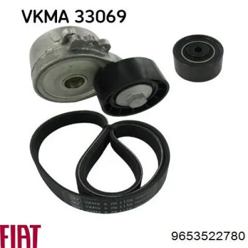 Tensor de la correa trapecial Fiat/Alfa/Lancia 9653522780 precio, desde 20,63 EUR