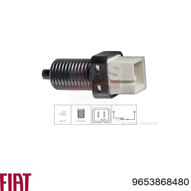 Comprar 9653868480 Fiat/Alfa/Lancia Interruptor de luz de freno