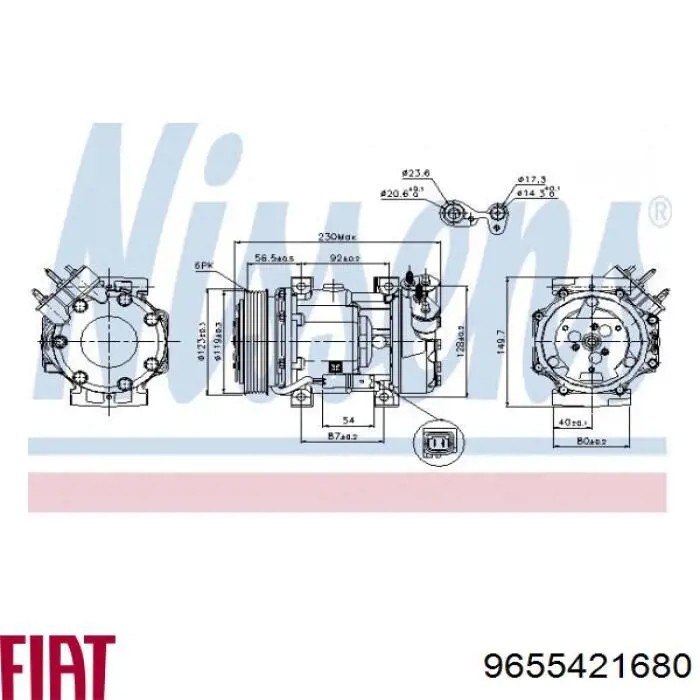 Compresor de aire acondicionado Peugeot Expert VF