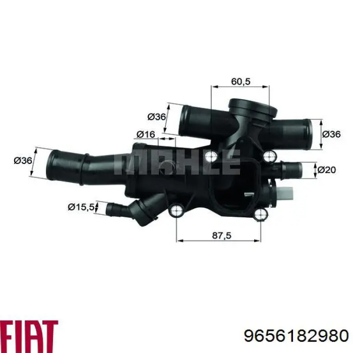 9656182980 Fiat/Alfa/Lancia termostato, refrigerante