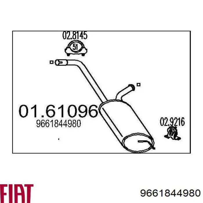 9661844980 Fiat/Alfa/Lancia