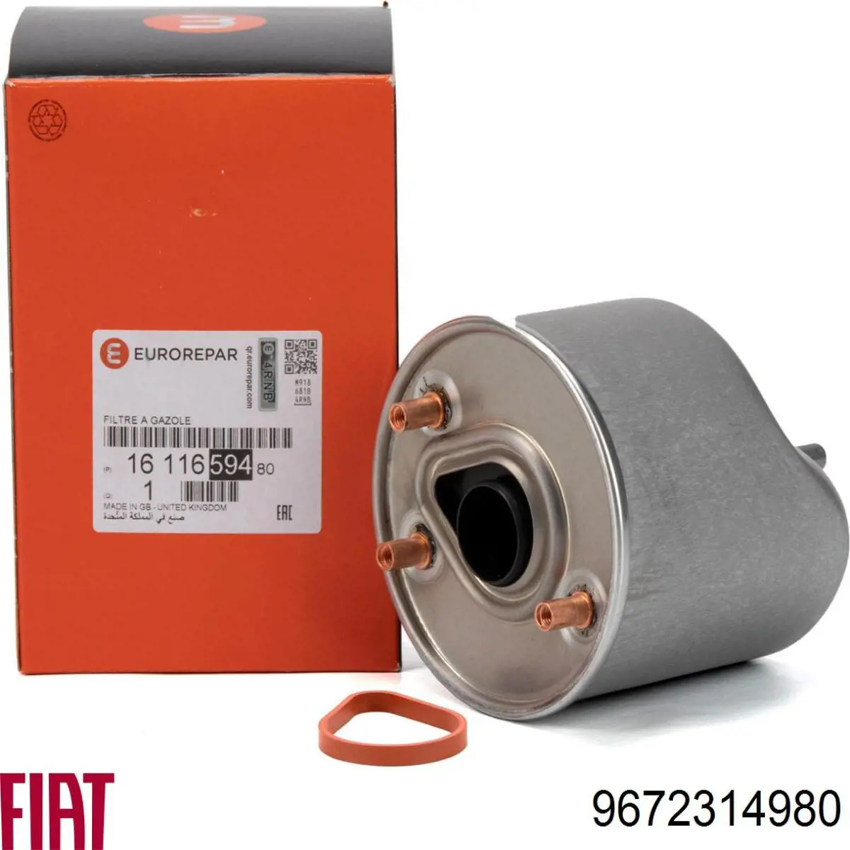 Caja, filtro de combustible FIAT 9672314980