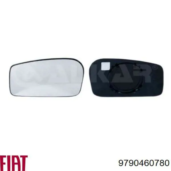 9790460780 Fiat/Alfa/Lancia cristal de espejo retrovisor exterior derecho