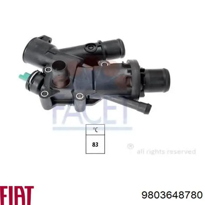 Termostato 9803648780 Fiat/Alfa/Lancia
