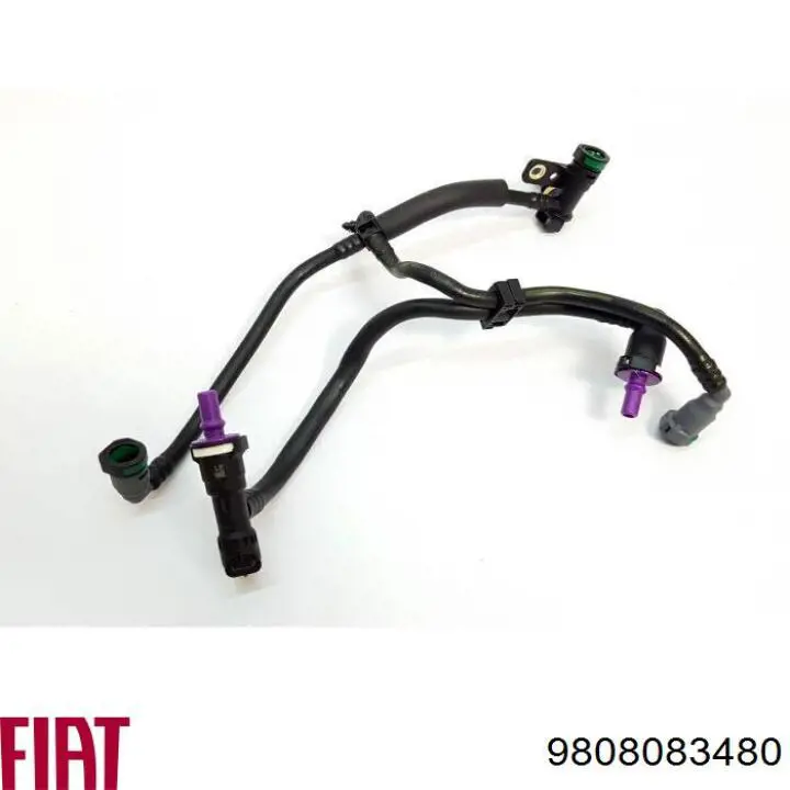 Tubo de retorno de combustible de la bomba de inyección al filtro 9808083480 Fiat/Alfa/Lancia