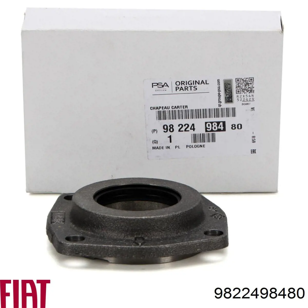 Retén del semieje delantero izquierdo 9822498480 Fiat/Alfa/Lancia