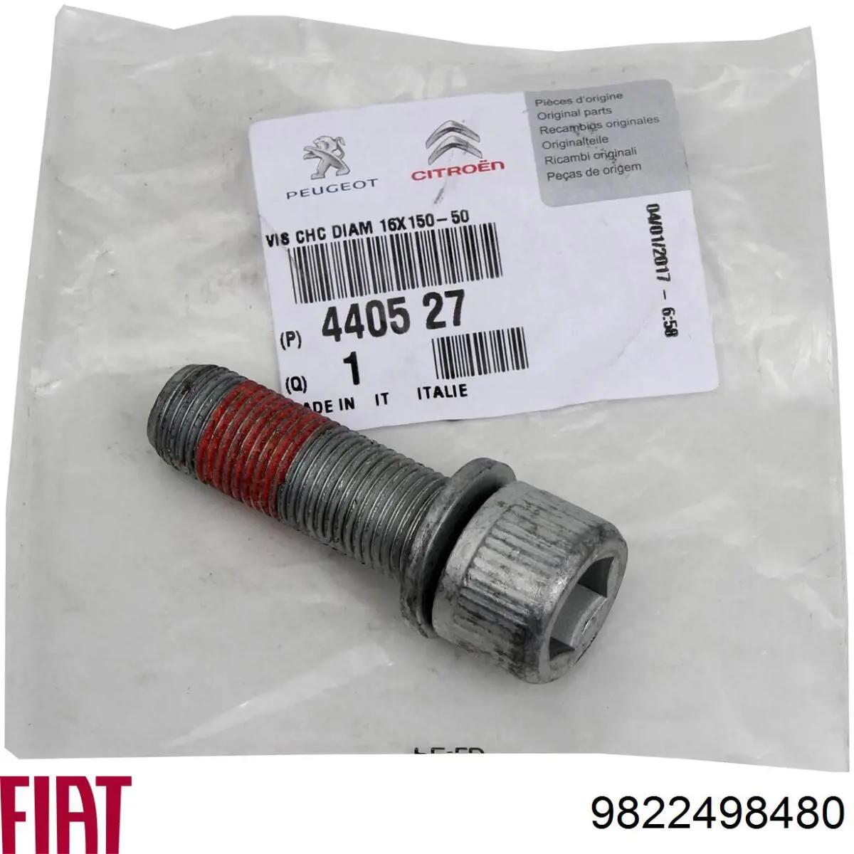 9822498480 Fiat/Alfa/Lancia Retén del semieje delantero izquierdo