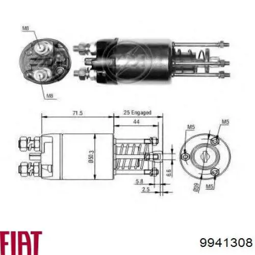 85540471 Magneti Marelli interruptor magnético, estárter