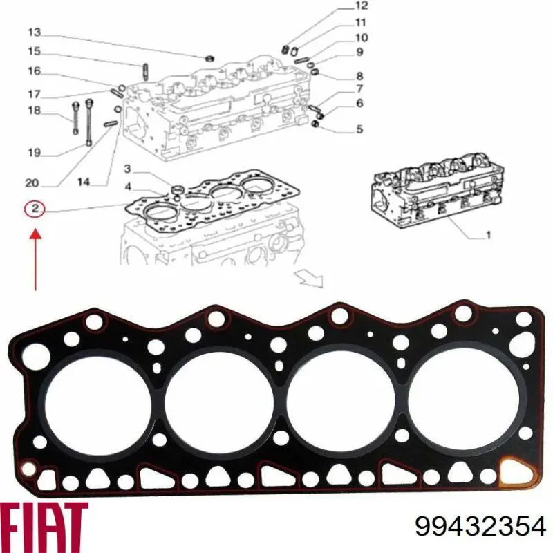 Juntas de culata Fiat/Alfa/Lancia 99432354 precio, desde 15,59 EUR