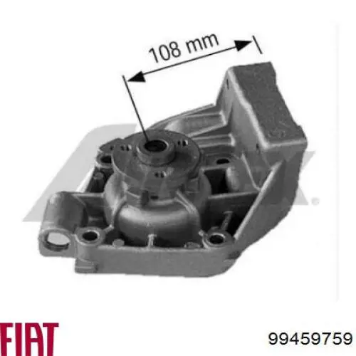 Bomba de agua 99459759 Fiat/Alfa/Lancia