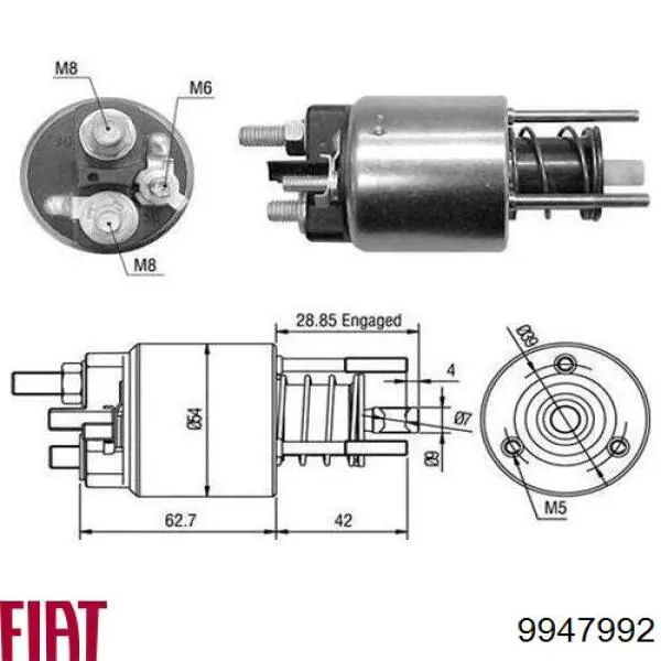 9947992 Fiat/Alfa/Lancia interruptor magnético, estárter
