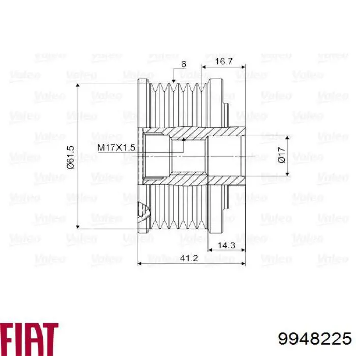 Poleas juego de piezas Fiat Bravo 2 198