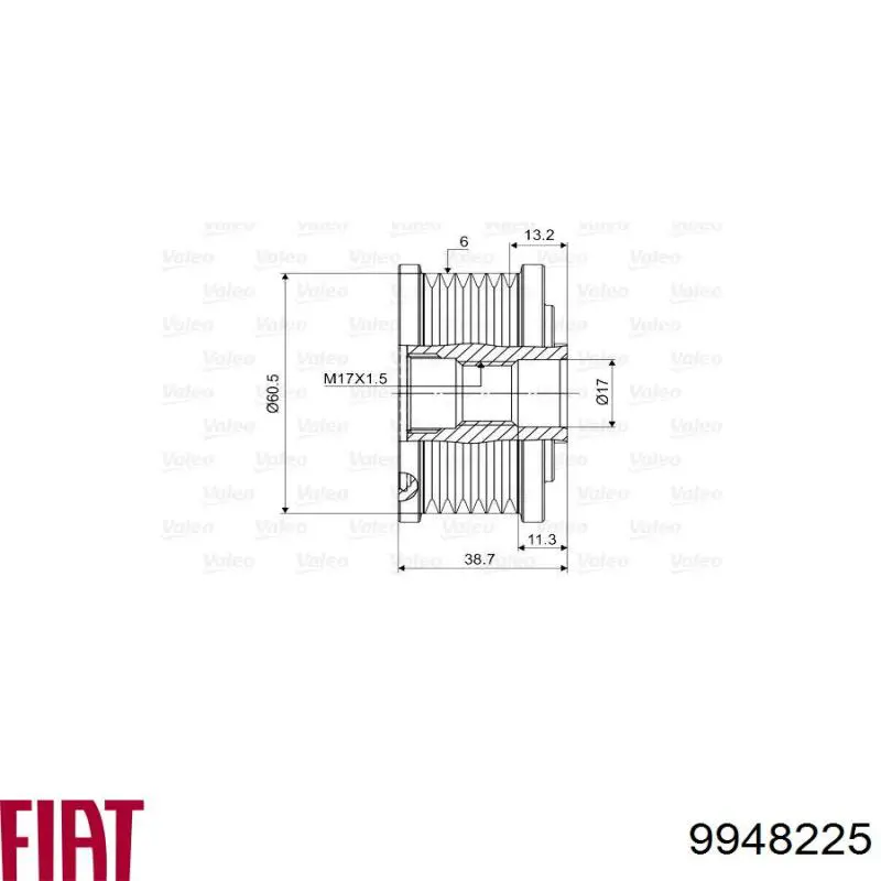 Poleas juego de piezas Fiat Bravo 2 198