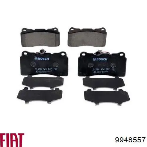 Pastillas de freno 9948557 Fiat/Alfa/Lancia