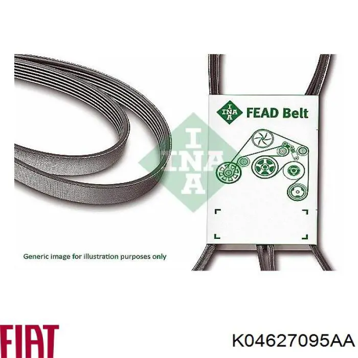 K04627095AA Fiat/Alfa/Lancia correa trapezoidal