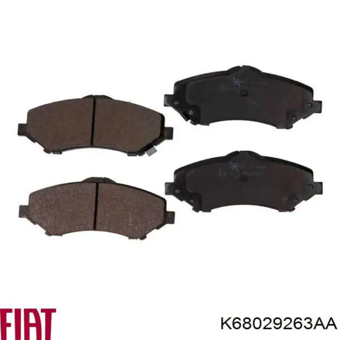Pastillas de freno K68029263AA Fiat/Alfa/Lancia