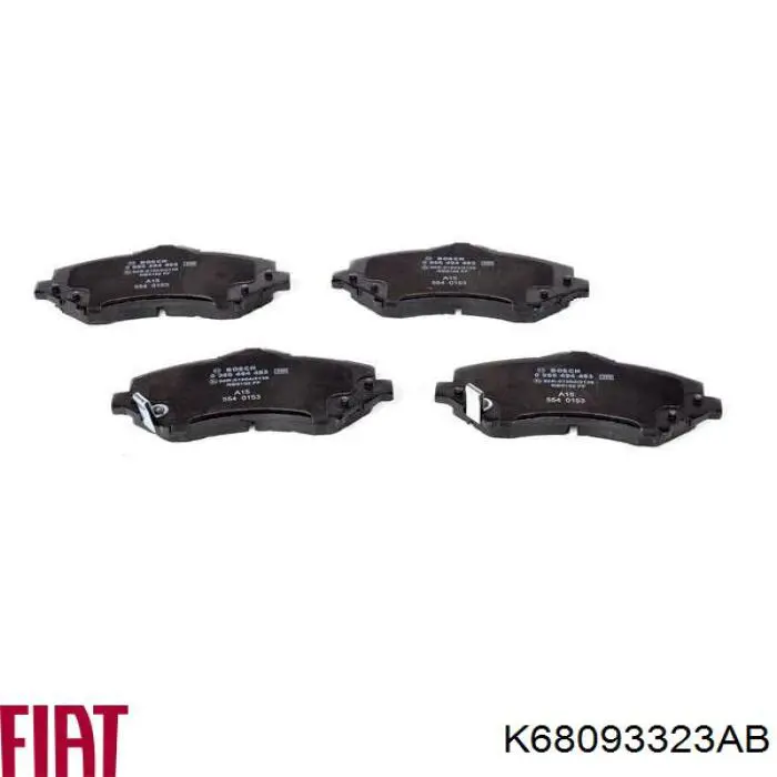 Pastillas freno delanteras Fiat/Alfa/Lancia K68093323AB precio, desde 38,39 EUR