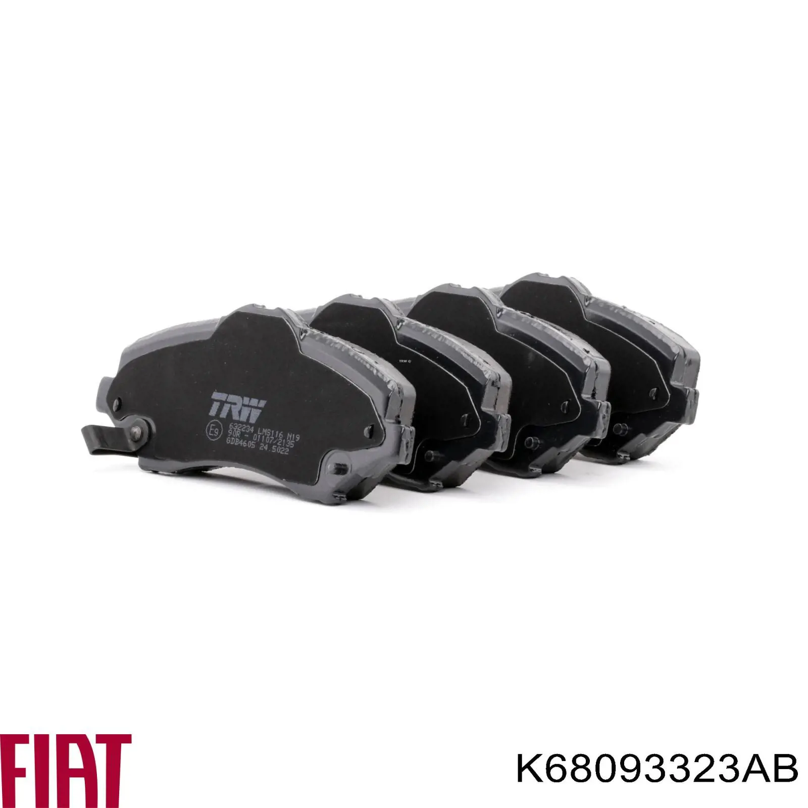 Comprar K68093323AB Fiat/Alfa/Lancia Pastillas delanteras de freno