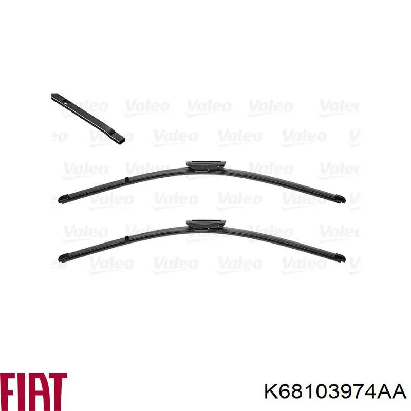 Escobilla del limpiaparabrisas del lado del pasajero Chrysler 68103974AA precio, desde 9,27 EUR