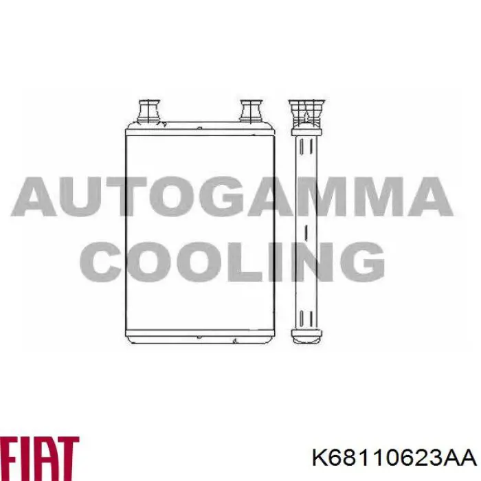 K68110623AA Fiat/Alfa/Lancia radiador de calefacción