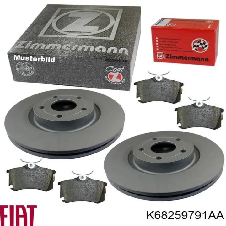 Comprar K68259791AA Fiat/Alfa/Lancia Freno de disco delantero