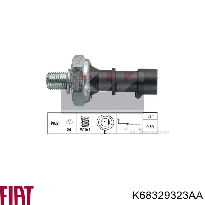 Sensor de presión de aceite 330833 ERA