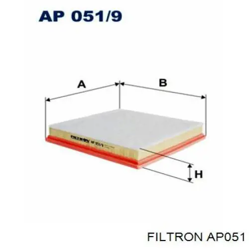 AP051 Filtron Filtro de aire de motor