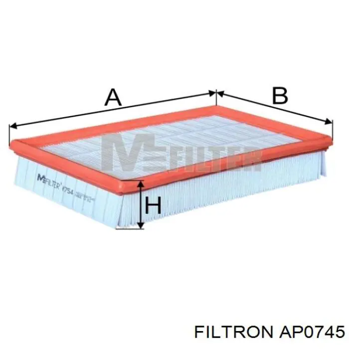El filtro de aire Filtron AP0745 precio, desde 6,70 EUR