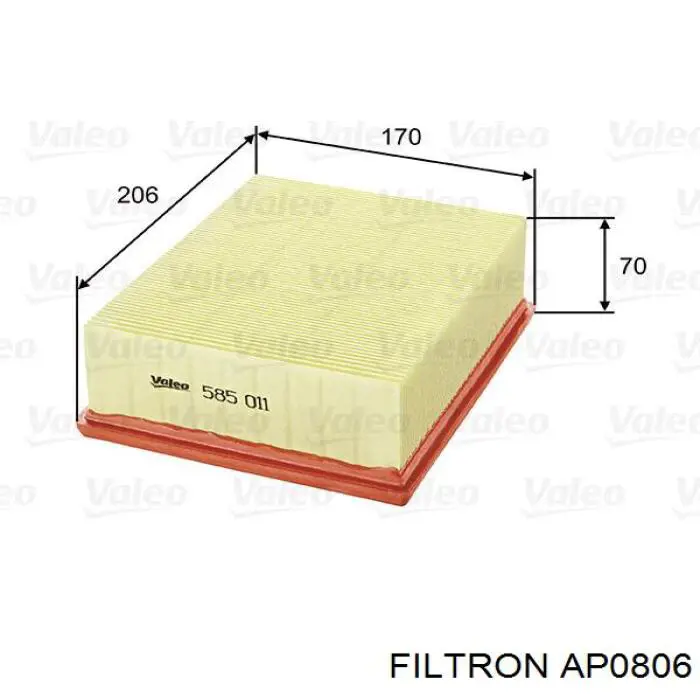 AP0806 Filtron filtro de aire