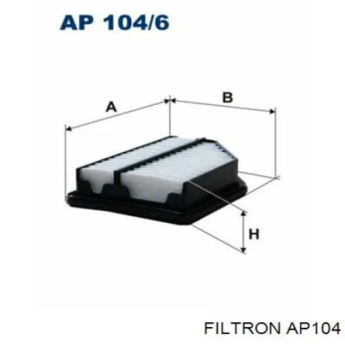 El filtro de aire Filtron AP104 precio, desde 8,30 EUR
