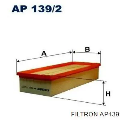 AP139 Filtron Filtro de aire de motor