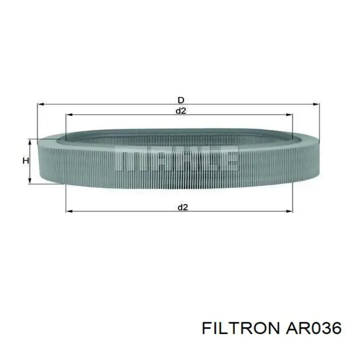 AR036 Filtron filtro de aire