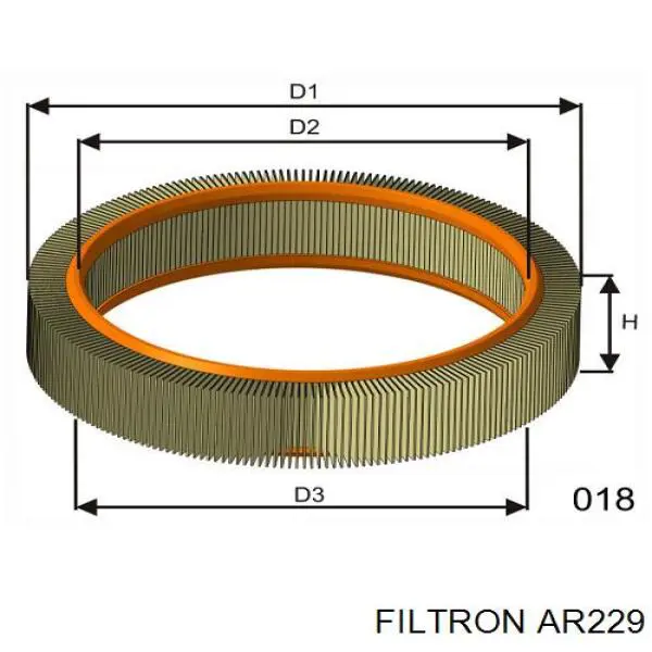 AR229 Filtron filtro de aire