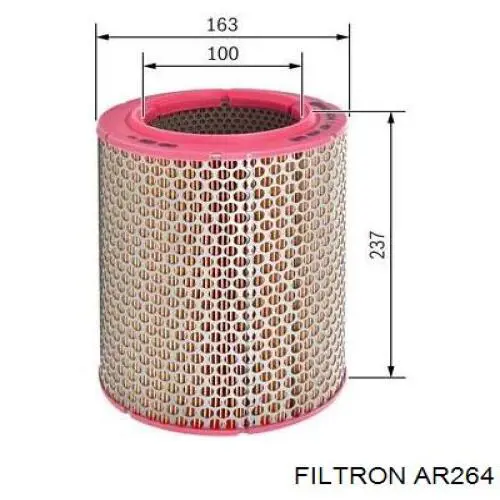 AR264 Filtron filtro de aire