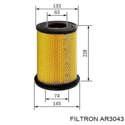 AR3043 Filtron filtro de aire