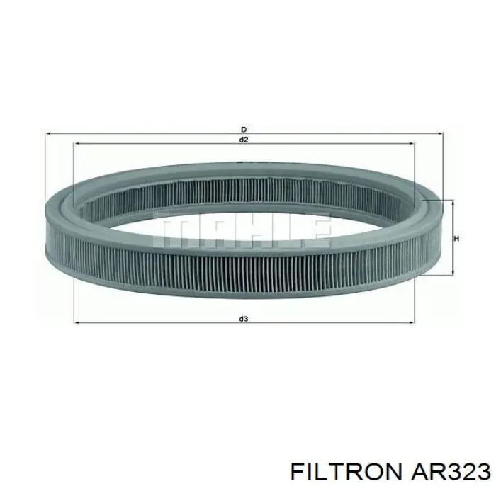 A1366 Purflux Filtro de aire de motor
