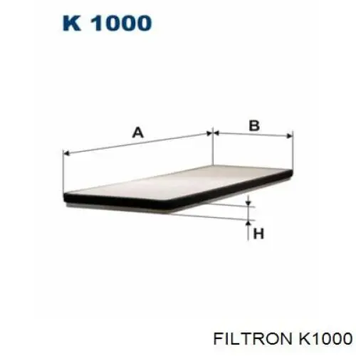 K1000 Filtron filtro habitáculo