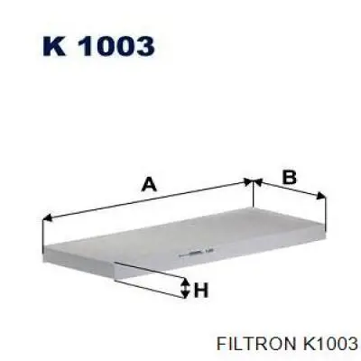 Filtro de cabina Filtron K1003 precio, desde 5,66 EUR