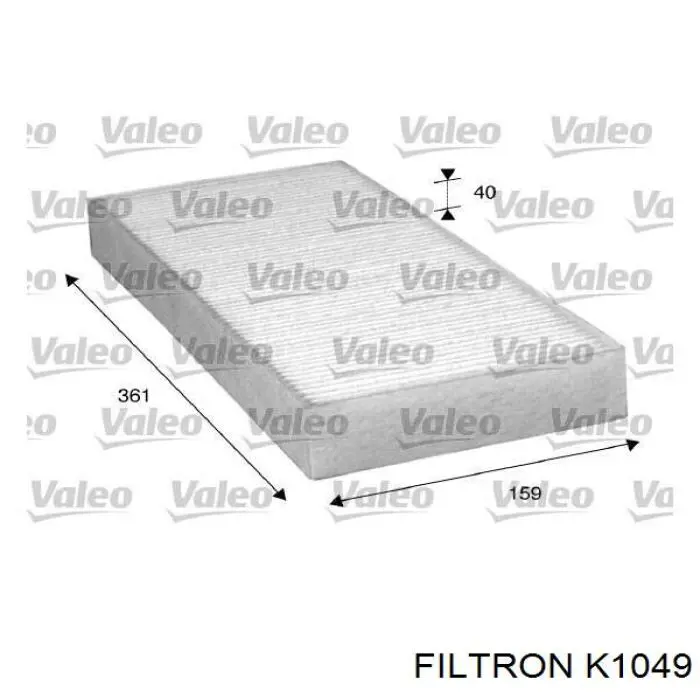 Filtro de cabina Filtron K1049 precio, desde 16,67 EUR