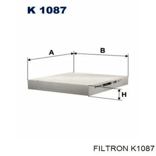 K1087 Filtron filtro habitáculo
