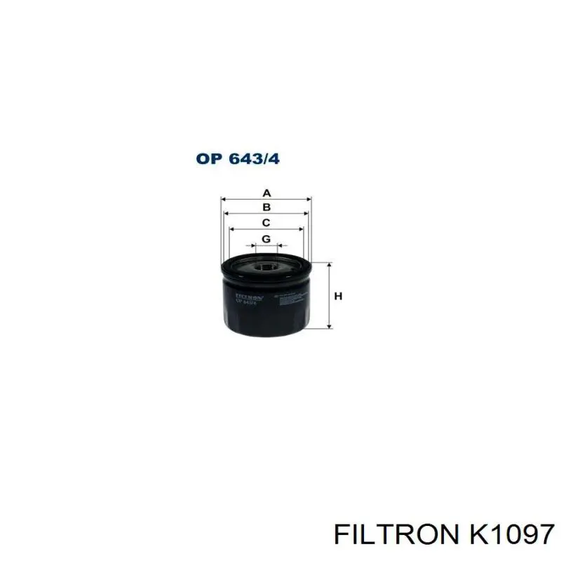 Filtro de cabina Filtron K1097 precio, desde 6,52 EUR