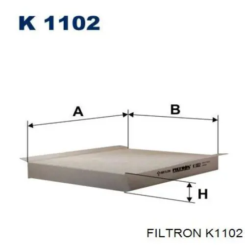 K1102 Filtron filtro de habitáculo