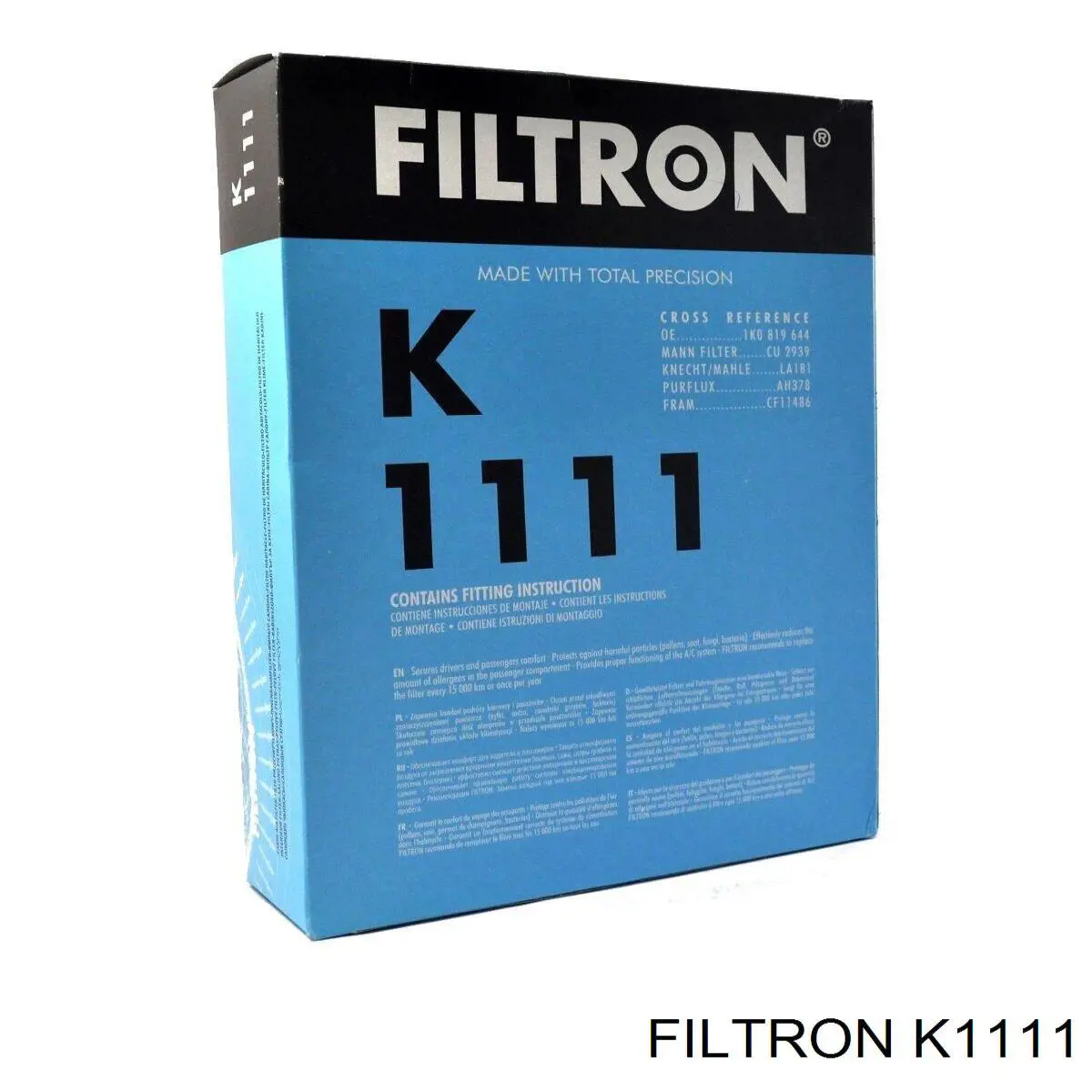 Filtro de cabina Filtron K1111 precio, desde 14,77 USD