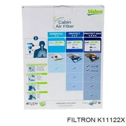 Comprar K11122X Filtron Filtro de aire del habitáculo