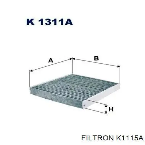 K1115A Filtron filtro de habitáculo