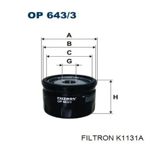 K1131A Filtron filtro de habitáculo